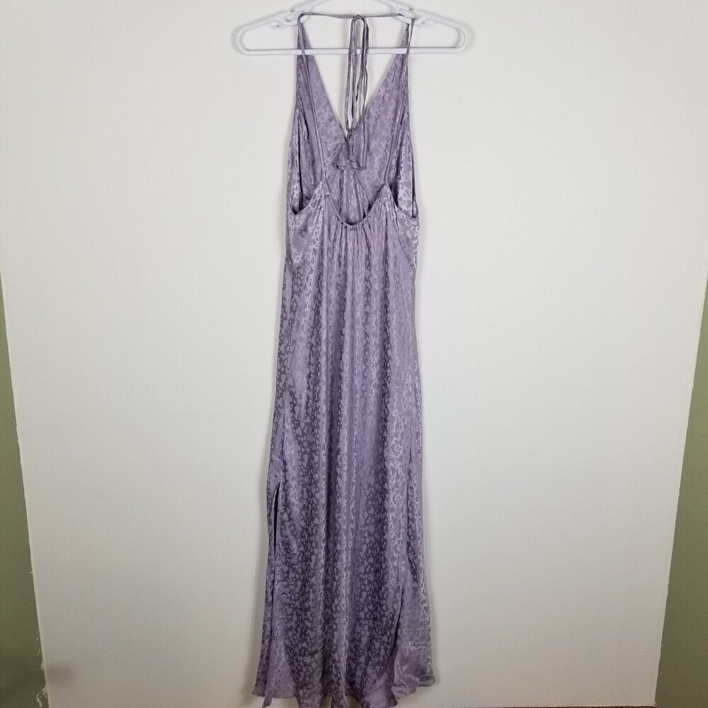 Topshop Lavender Purple Satin Maxi Dress - Picture 4 of 10